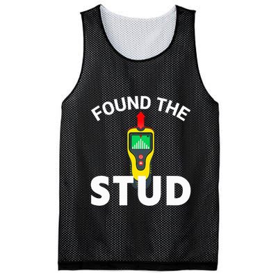 I Found The Stud Funny Stud Finder Joke Mesh Reversible Basketball Jersey Tank
