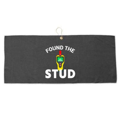 I Found The Stud Funny Stud Finder Joke Large Microfiber Waffle Golf Towel