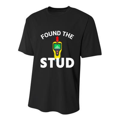I Found The Stud Funny Stud Finder Joke Youth Performance Sprint T-Shirt