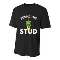 I Found The Stud Funny Stud Finder Joke Youth Performance Sprint T-Shirt
