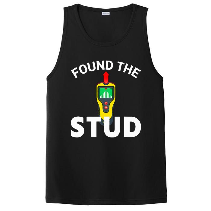 I Found The Stud Funny Stud Finder Joke PosiCharge Competitor Tank