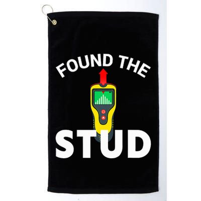 I Found The Stud Funny Stud Finder Joke Golf Towel