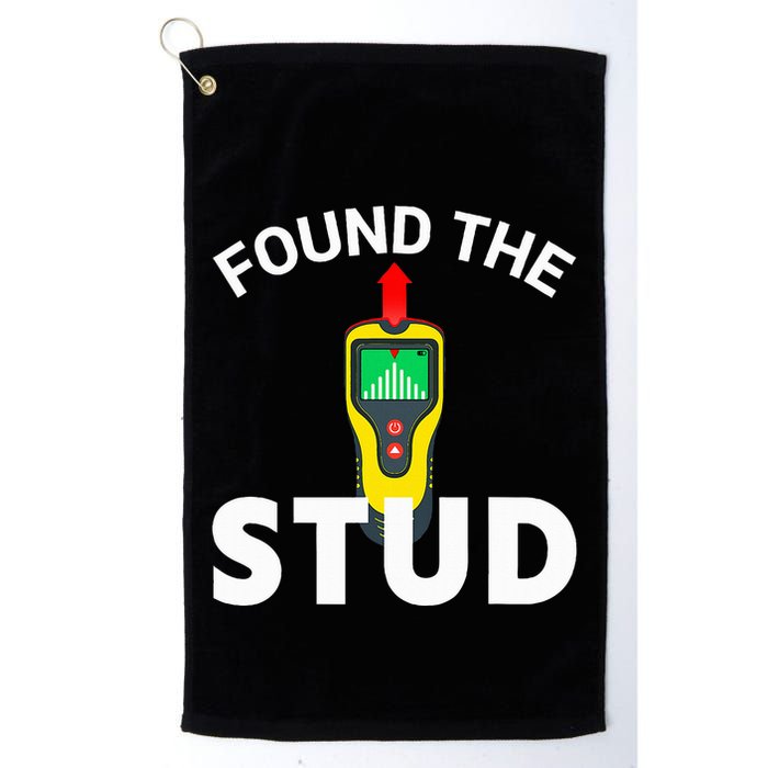 I Found The Stud Funny Stud Finder Joke Golf Towel