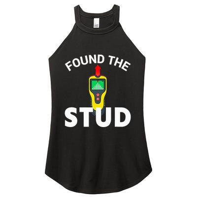 I Found The Stud Funny Stud Finder Joke Women's Perfect Tri Rocker Tank