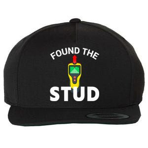 I Found The Stud Funny Stud Finder Joke Wool Snapback Cap