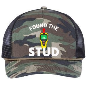 I Found The Stud Funny Stud Finder Joke Retro Rope Trucker Hat Cap