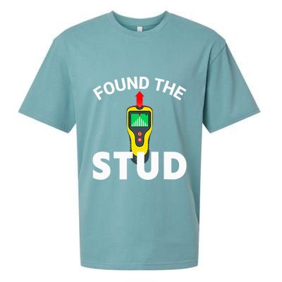 I Found The Stud Funny Stud Finder Joke Sueded Cloud Jersey T-Shirt