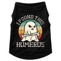 I Found This Humerus Ghost Boo Funny Retro Halloween Doggie Tank