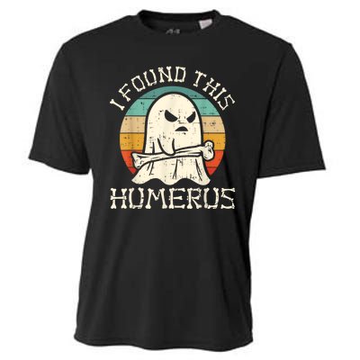 I Found This Humerus Ghost Boo Funny Retro Halloween Cooling Performance Crew T-Shirt