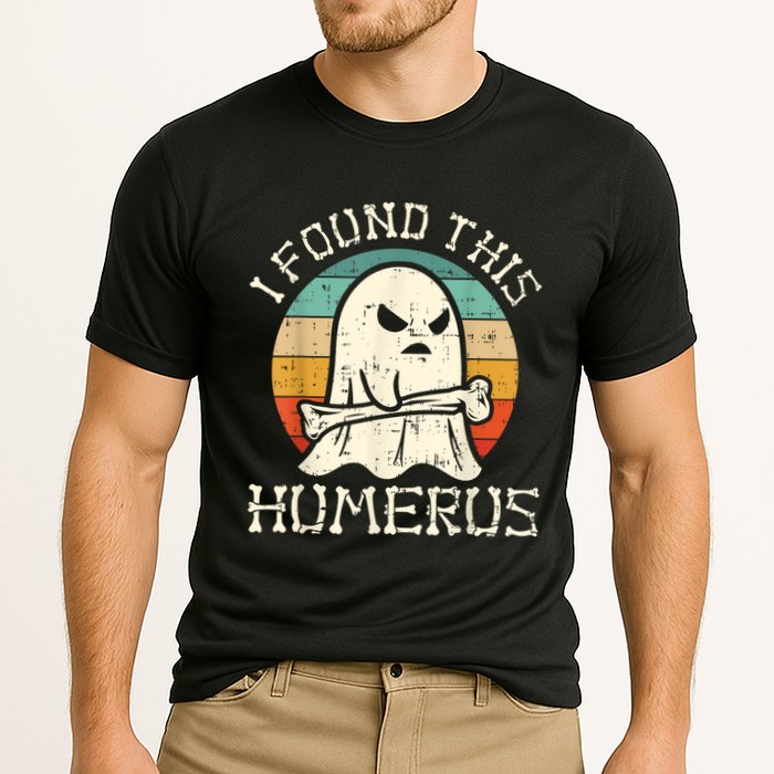 I Found This Humerus Ghost Boo Funny Retro Halloween Performance Shirt