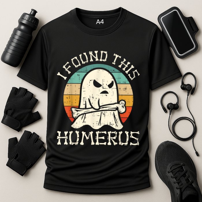 I Found This Humerus Ghost Boo Funny Retro Halloween Performance Shirt
