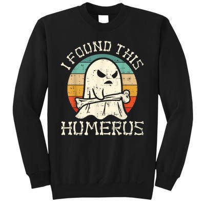 I Found This Humerus Ghost Boo Funny Retro Halloween Sweatshirt