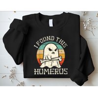 I Found This Humerus Ghost Boo Funny Retro Halloween Sweatshirt
