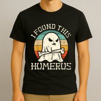I Found This Humerus Ghost Boo Funny Retro Halloween T-Shirt