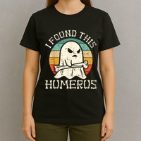 I Found This Humerus Ghost Boo Funny Retro Halloween T-Shirt