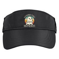 I Found This Humerus Ghost Boo Funny Retro Halloween Adult Drive Performance Visor