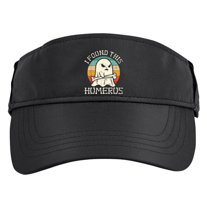 I Found This Humerus Ghost Boo Funny Retro Halloween Adult Drive Performance Visor