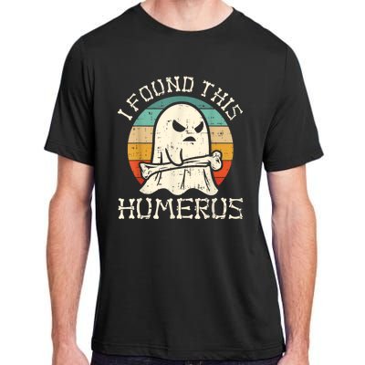 I Found This Humerus Ghost Boo Funny Retro Halloween Adult ChromaSoft Performance T-Shirt