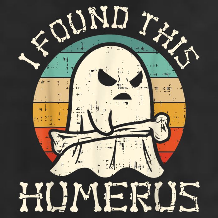 I Found This Humerus Ghost Boo Funny Retro Halloween 25L Jumbo Tote