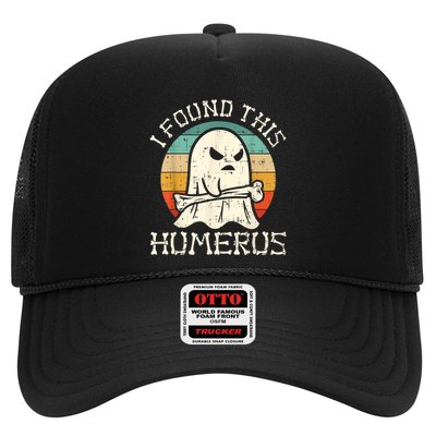 I Found This Humerus Ghost Boo Funny Retro Halloween Trucker Hat