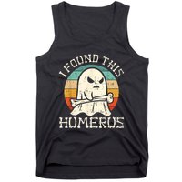 I Found This Humerus Ghost Boo Funny Retro Halloween Tank Top