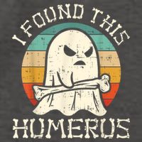 I Found This Humerus Ghost Boo Funny Retro Halloween Vector Backpack