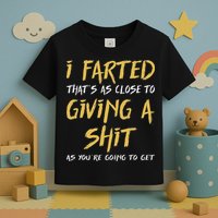 I Farted ThatS As Close To Giving A Shit As YouRe Funny Toddler T-Shirt