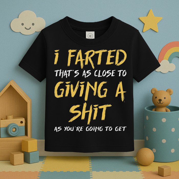 I Farted ThatS As Close To Giving A Shit As YouRe Funny Toddler T-Shirt