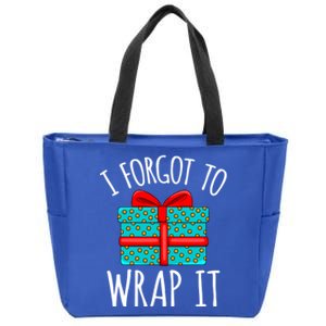 I Forgot To Wrap It Funny Christmas Pregnancy Announcet Gift Zip Tote Bag