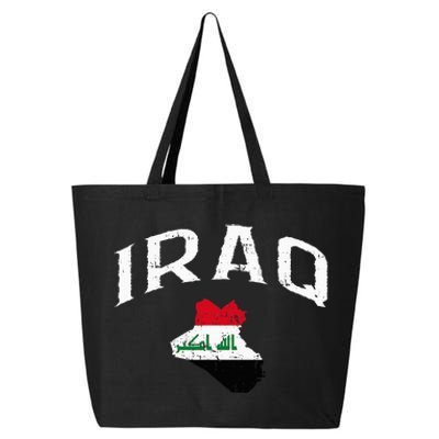 Iraq Flag Throwback Sport Souvenir 25L Jumbo Tote