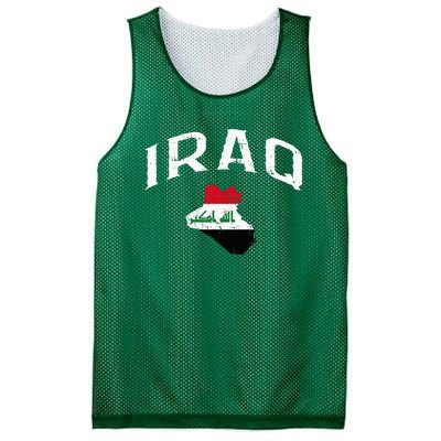 Iraq Flag Throwback Sport Souvenir Mesh Reversible Basketball Jersey Tank