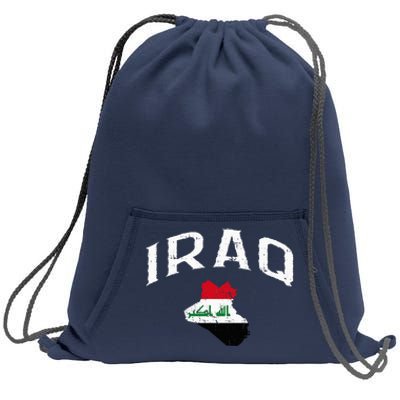 Iraq Flag Throwback Sport Souvenir Sweatshirt Cinch Pack Bag