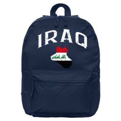 Iraq Flag Throwback Sport Souvenir 16 in Basic Backpack