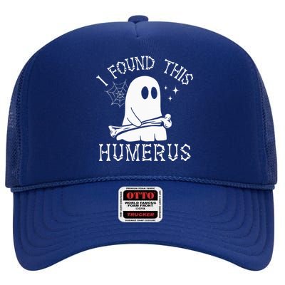 I Found This Humerus Halloween High Crown Mesh Back Trucker Hat