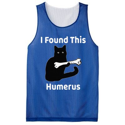 I Found This Humerus Funny Cat Lover Mesh Reversible Basketball Jersey Tank