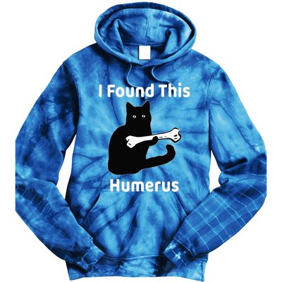 I Found This Humerus Funny Cat Lover Tie Dye Hoodie