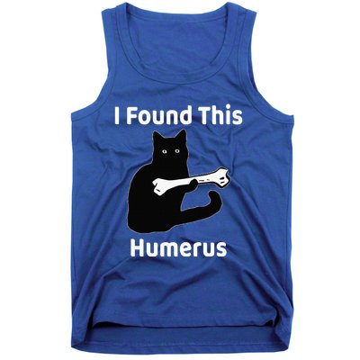 I Found This Humerus Funny Cat Lover Tank Top