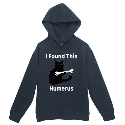 I Found This Humerus Funny Cat Lover Urban Pullover Hoodie