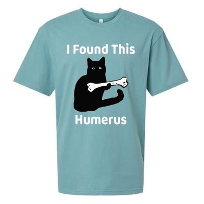 I Found This Humerus Funny Cat Lover Sueded Cloud Jersey T-Shirt