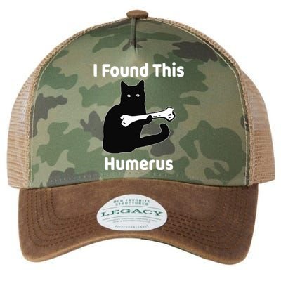 I Found This Humerus Funny Cat Lover Gift Legacy Tie Dye Trucker Hat