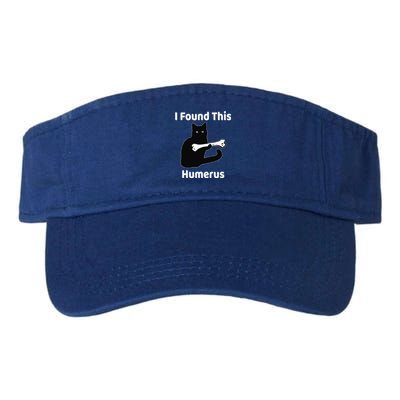 I Found This Humerus Funny Cat Lover Gift Valucap Bio-Washed Visor