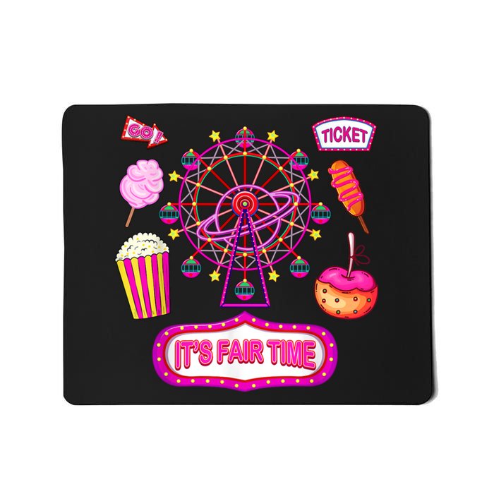 Its Fair Time Funny State Fair Ferris Wheel And Good Food Mousepad