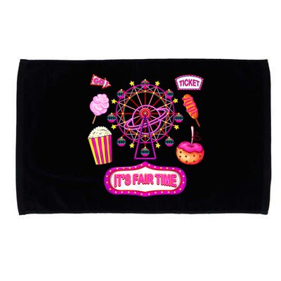 Its Fair Time Funny State Fair Ferris Wheel And Good Food Microfiber Hand Towel