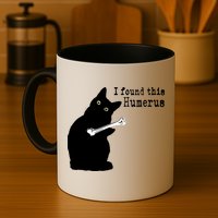 I Found This Humerus Humorous, Cat Lover Mug