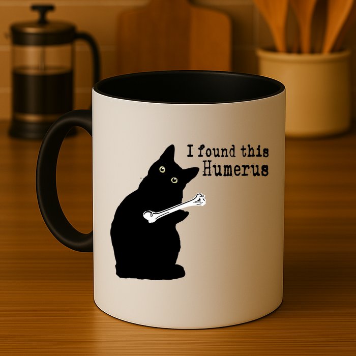 I Found This Humerus Humorous, Cat Lover Mug