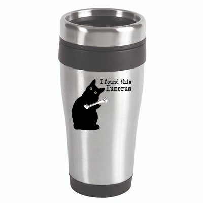 I Found This Humerus Humorous, Cat Lover 16oz Travel Tumbler