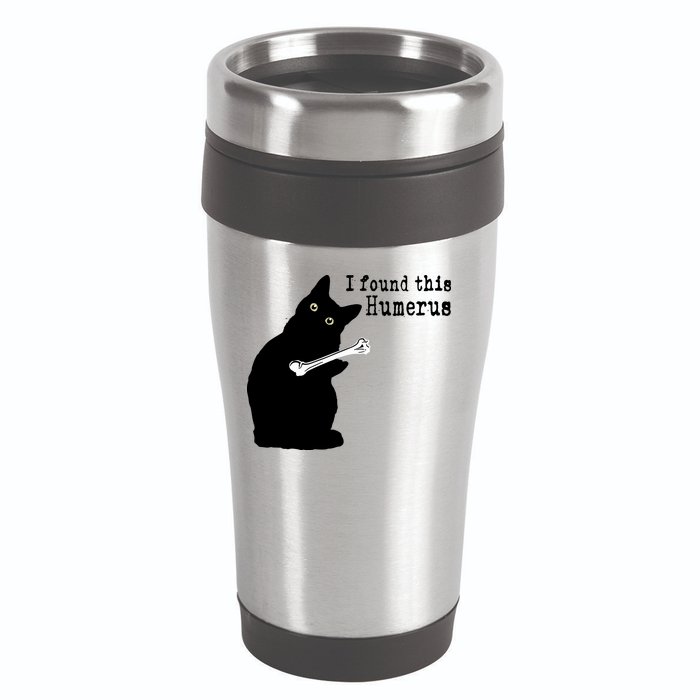 I Found This Humerus Humorous, Cat Lover 16oz Travel Tumbler