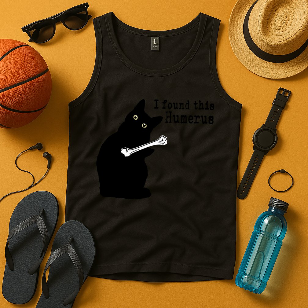 I Found This Humerus Humorous, Cat Lover Tank Top