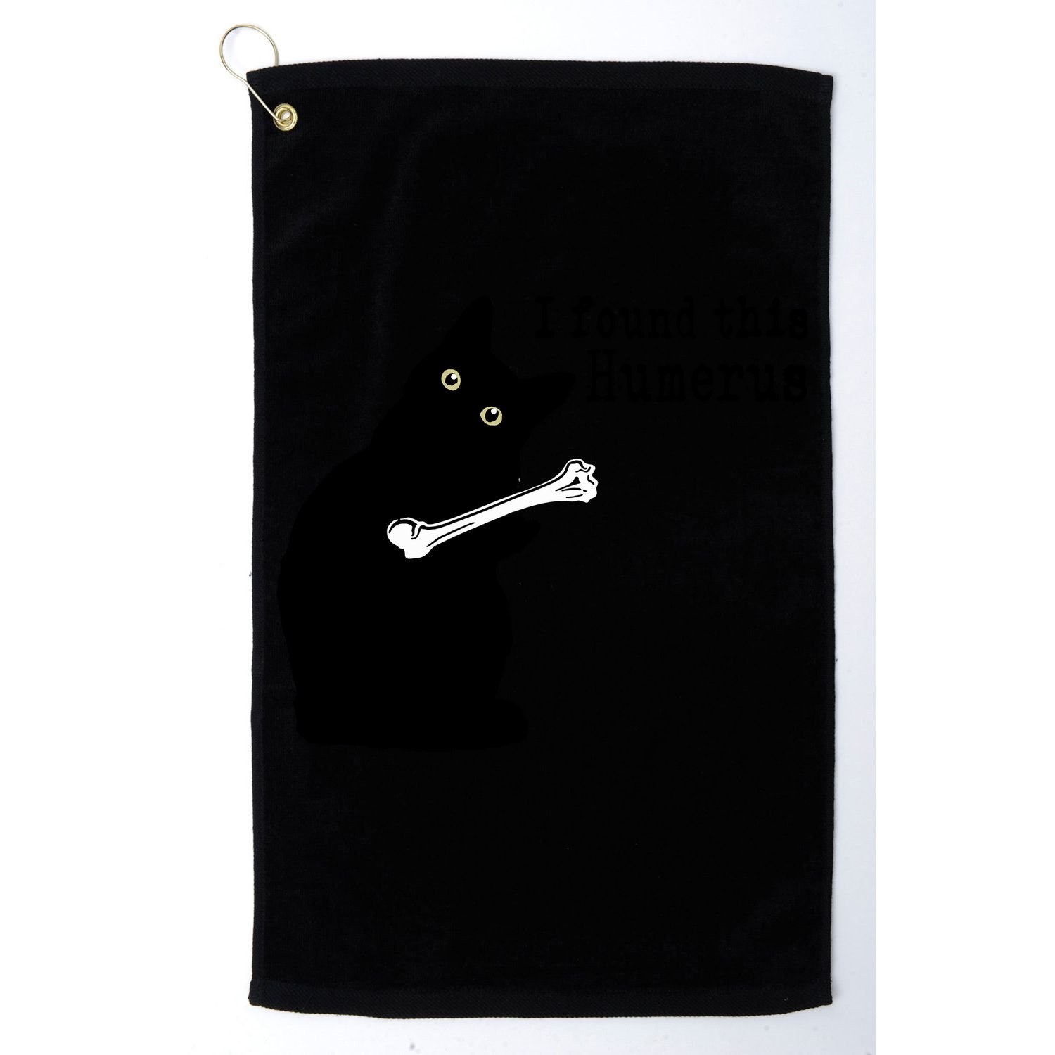 I Found This Humerus Humorous, Cat Lover Golf Towel