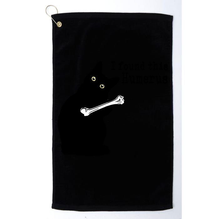 I Found This Humerus Humorous, Cat Lover Golf Towel
